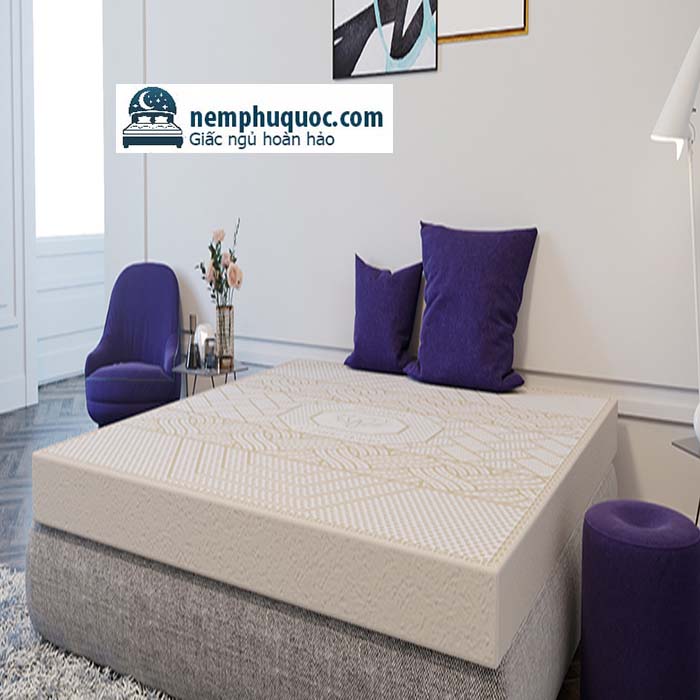 Nệm cao su Kim Cương Aloelux 5 Zone sang trọng