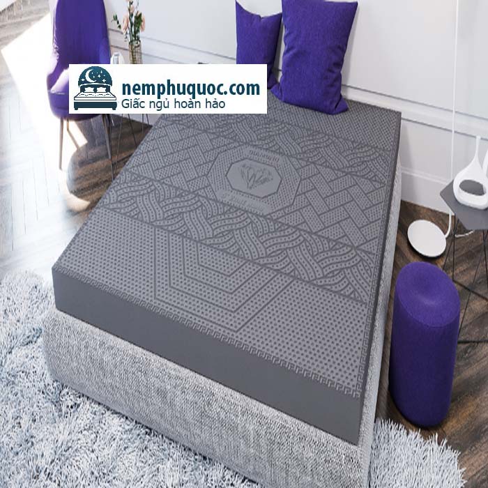 Nệm cao su Kim Cương Biolux 5 Zone bảo hành 12 năm
