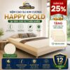 Nệm cao su Kim Cương Happy Gold giảm 25% + 3 gối cao su