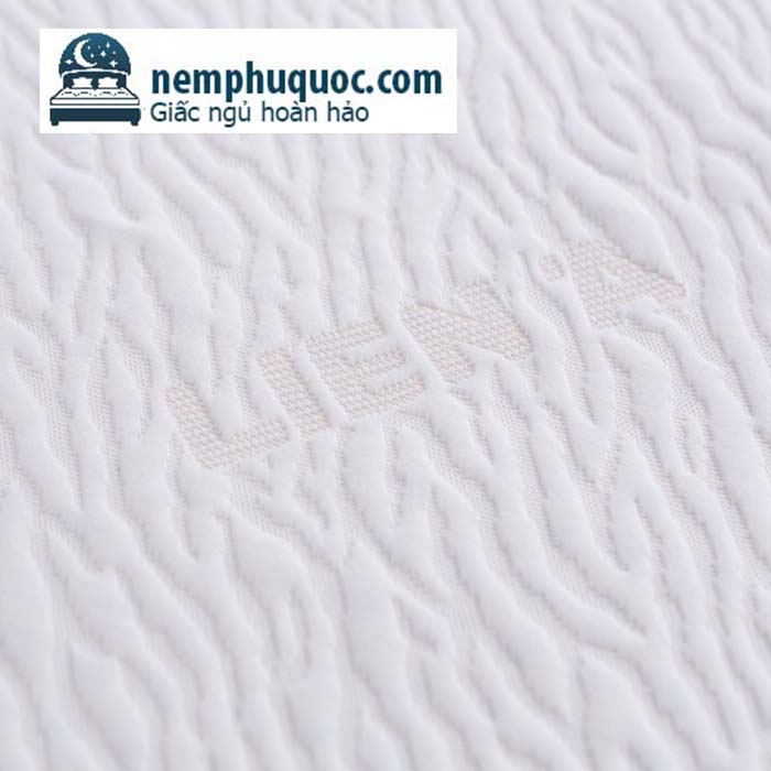 Nệm cao su Liên Á Premium Classic logo trên áo nệm