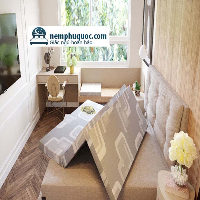 Nệm xơ dừa Kim Cương EUCOCO gấp gọn